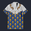 Modetrail France Louis XIV of France in Coronation Robes Hawaiian Shirt Costume, France Costume S-5XL US Size, Unisex Button Down Shirt