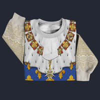 Modetrail France Louis XIV of France in Coronation Robes Sweater Costume, France Costume S-5XL US Size, Gift For Him