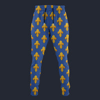 Modetrail France Louis XIV of France in Coronation Robes Sweatpants Costume, France Costume S-5XL US Size, Gift For Him
