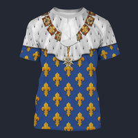 Modetrail France Louis XIV of France in Coronation Robes T-shirt Costume, France Costume S-5XL US Size, Gift For Him