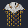 Modetrail France Louis XVIII of France in Coronation Robes Hawaiian Shirt Costume, France Costume S-5XL US Size, Unisex Button Down Shirt