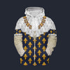 Modetrail France Louis XVIII of France in Coronation Robes Zip Hoodie Costume, France Costume S-5XL US Size, Gift For Him