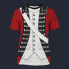 Modetrail Loyalist Soldier Redcoat American Revolutionary War T-shirt Costume, American Costume S-5XL US Size, Gift For Him