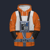 Modetrail Star Wars Luke Skywalker's Flight Fleece Hoodie Costume, S-5XL US Size, Gift For Him