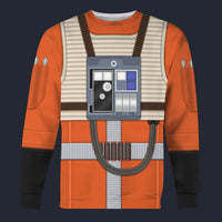 Modetrail Luke Skywalker_s Flight Version 2 Sweater Costume, Star Wars Costume S-5XL US Size, Gift For Him