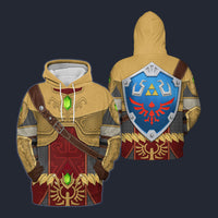 Modetrail Magic Armor Twilight Princess Link Shield Hoodie Costume, The Legend of Zelda Costume S-5XL US Size, Gift For Him