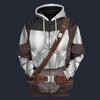 Modetrail Mandalorian Fleece Zip Hoodie Costume, Star Wars Costume S-5XL US Size, Gift For Him