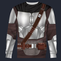Modetrail Mandalorian Long Sleeves Costume, Star Wars Costume S-5XL US Size, Gift For Him