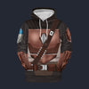Modetrail Star Wars Mandalorian No Scratches Fleece Hoodie Costume, S-5XL US Size, Gift For Him