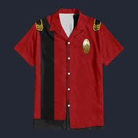 Modetrail Michael Burnham Hawaiian Shirt Costume, Star Trek Costume S-5XL US Size, Unisex Button Down Shirt