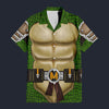 Modetrail Michelangelo TMNT Fortnite Hawaiian Shirt Costume, S-5XL US Size, Unisex Button Down Shirt