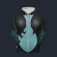 Modetrail Midna Attire Zip Hoodie Costume, The Legend of Zelda Costume S-5XL US Size, Gift For Him