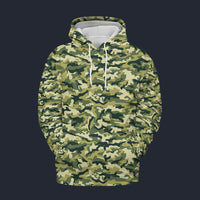 Modetrail Military Green Camo Hoodie Costume, Military Costume S-5XL US Size, Gift For Him