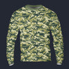 Modetrail Military Green Camo Long Sleeves Costume, Military Costume S-5XL US Size, Gift For Him