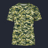 Modetrail Military Green Camo T-shirt Costume, Military Costume S-5XL US Size, Gift For Him