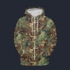 Modetrail Military camouflage U.S. Woodland Zip Hoodie Costume, Military Costume S-5XL US Size, Gift For Him