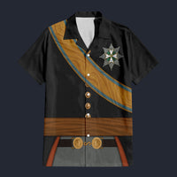 Modetrail Netherlands King William I Hawaiian Shirt Costume, Netherlands Costume S-5XL US Size, Unisex Button Down Shirt