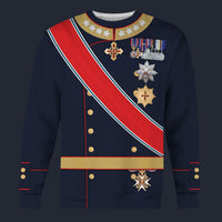 Modetrail Norway Harald V Sweater Costume, History Costume S-5XL US Size, Gift For Him