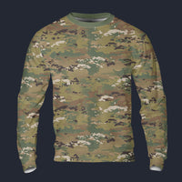 Modetrail Operational Camouflage PatternO Long Sleeves Costume, Military Costume S-5XL US Size, Gift For Him