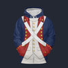 Modetrail Patriots Of The American Revolution Zip Hoodie Costume, American Costume S-5XL US Size, Gift For Him