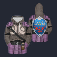 Modetrail Phantom Armor Hylian Shield Hoodie Costume, The Legend of Zelda Costume S-5XL US Size, Gift For Him