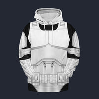 Modetrail Star Wars Phase I Armor Tracksuit Costume Hoodie Sweatshirt T-Shirt Sweatpants, S-5XL US Size