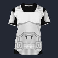 Modetrail Star Wars Phase I Armor Tracksuit Costume Hoodie Sweatshirt T-Shirt Sweatpants, S-5XL US Size