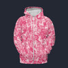 Modetrail Pink Camouflage Tracksuit Costume Hoodie Sweatshirt T-Shirt Sweatpants, Military Costume S-5XL US Size