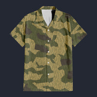 Modetrail Polish Splittermuster WZ56 CAMO Outfit Hawaiian Shirt And Shorts, Military Costume S-5XL US Size