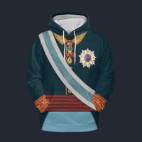Modetrail Portugal Pedro V Fleece Hoodie Costume, Portugal Costume S-5XL US Size, Gift For Him