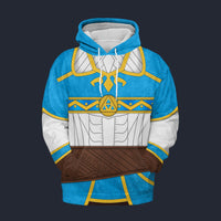 Modetrail Princess Zelda Attire Fleece Hoodie Costume, The Legend of Zelda Costume S-5XL US Size, Gift For Him