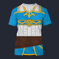 Modetrail Princess Zelda Attire T-shirt Costume, The Legend of Zelda Costume S-5XL US Size, Gift For Him