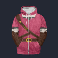 Modetrail Princess Zelda Skyward Sword Fleece Zip Hoodie Costume, The Legend of Zelda Costume S-5XL US Size, Gift For Him