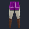 Modetrail Purple Link Attire Zelda Plain Version Version Sweatpants Costume, The Legend of Zelda Costume S-5XL US Size, Gift For Him