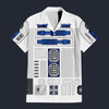 Star Wars R2 D2 Robot Tracksuit Costume Hoodie Sweatshirt T-Shirt Sweatpants, S-5XL US Size