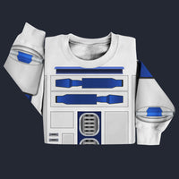 Star Wars R2 D2 Robot Sweater Costume, S-5XL US Size, Gift For Him