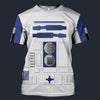 Modetrail R2-D2 Tracksuit Costume Hoodie Sweatshirt T-Shirt Sweatpants, Star Wars Costume S-5XL US Size