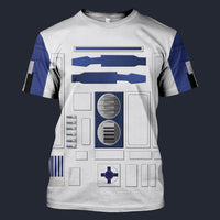 Modetrail R2-D2 Tracksuit Costume Hoodie Sweatshirt T-Shirt Sweatpants, Star Wars Costume S-5XL US Size