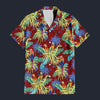 Modetrail RJC Jungle Parrots Red GTA Vice City Hawaiian Shirt And Beach Short Cosplay