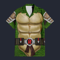 Modetrail Raphael TMNT Fortnite Hawaiian Shirt Costume, S-5XL US Size, Unisex Button Down Shirt