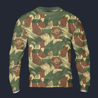 Modetrail Rhodesian Brushstroke Camo Long Sleeves Costume, Military Costume S-5XL US Size, Gift For Him