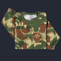 Modetrail Rhodesian Brushstroke Camo Sweater Costume, Military Costume S-5XL US Size, Gift For Him