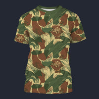 Modetrail Rhodesian Brushstroke Camo T-shirt Costume, Military Costume S-5XL US Size, Gift For Him