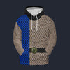 Modetrail Romulan Blue Set Tracksuit Costume Hoodie Sweatshirt T-Shirt Sweatpants, Star Trek Costume S-5XL US Size