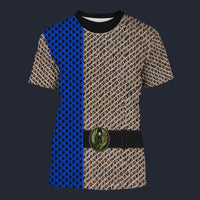 Modetrail Romulan Blue Set T-shirt Costume, Star Trek Costume S-5XL US Size, Gift For Him