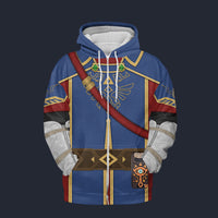 Modetrail Royal Guard Uniform Fleece Zip Hoodie Costume, The Legend of Zelda Costume S-5XL US Size, Gift For Him