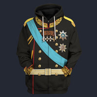 Modetrail Russia Alexander II Fleece Zip Hoodie Costume, History Costume S-5XL US Size, Gift For Him