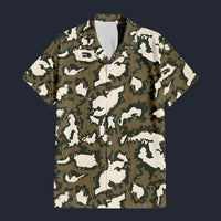 Modetrail Russian KLMK Red Dawn Movie CAMO Outfit Hawaiian Shirt And Shorts, Military Costume S-5XL US Size