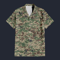 Modetrail Russian SURPAT Camouflage Outfit Hawaiian Shirt And Shorts, Military Costume S-5XL US Size