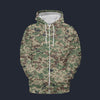 Modetrail Russian SURPAT Camouflage Zip Hoodie Costume, Military Costume S-5XL US Size, Gift For Him